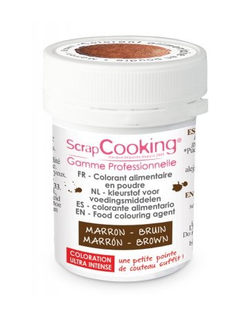 Colorant alimentaire en poudre marron 5g